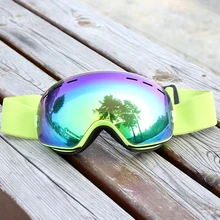 Лыжные очки, зимние снежные спортивные очки для сноуборда с противотуманной УФ-защитой для мужчин и женщин, Молодежные снегоходные Лыжные маски для катания на коньках