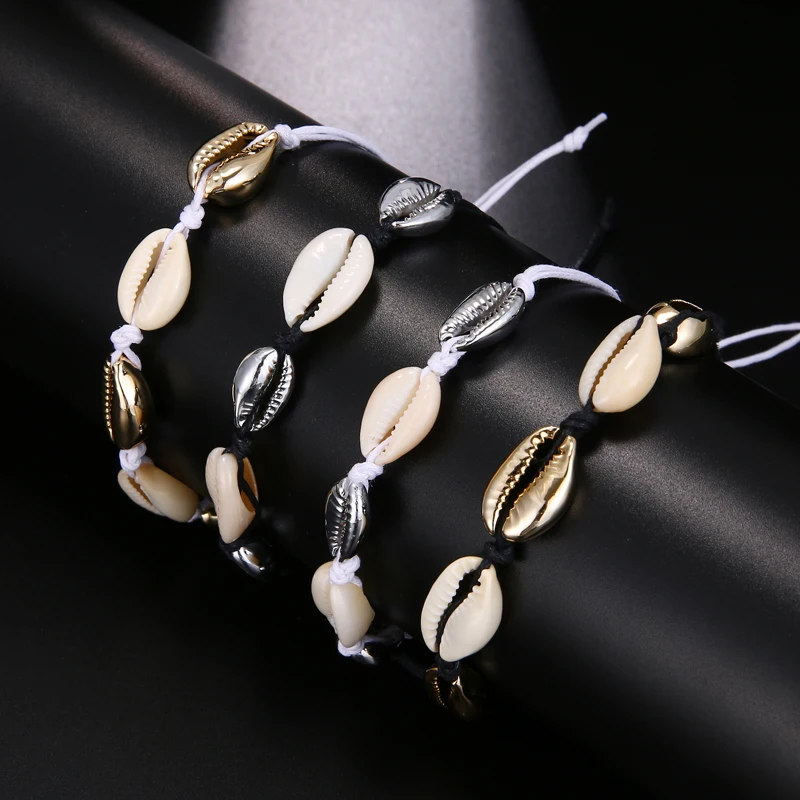 

Bohemian Natural Sea Shell Conch Anklets For Women Anklet Bracelet on Leg Silver Gold Shell Bead Foot Chain Ankle Beach Jewelry