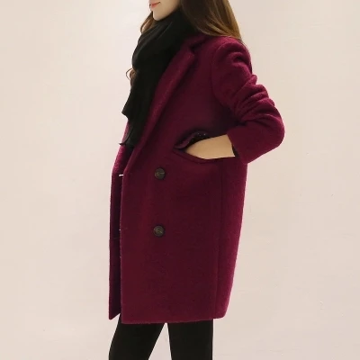 New Fashion Nice Winter font b Coats b font Woman Long Sleeve Female font b Coat