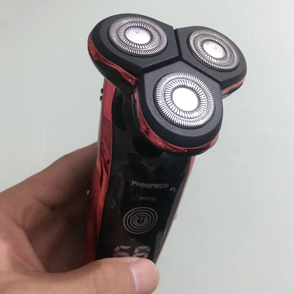 

IPX7 Shaving Machine Electric Shaver Razor Beard Shaver Rotary Floating Blades Beard Trimmer Rechargeable Hair Removal Epilator