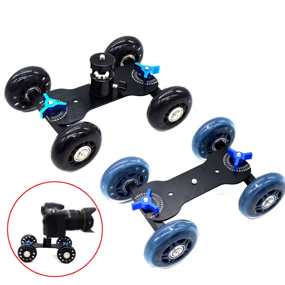 Desktop DSLR Camera Video Wheels Rail Rolling Track Slider Car Skate Glide Toy @JH