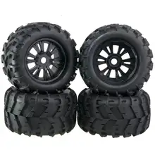 4 Unids 3.2 RC 1/8 Ruedas y Neumáticos De Goma 150mm Para off road monster truck 17mm hexagonal para traxxas hsp baja neumáticos