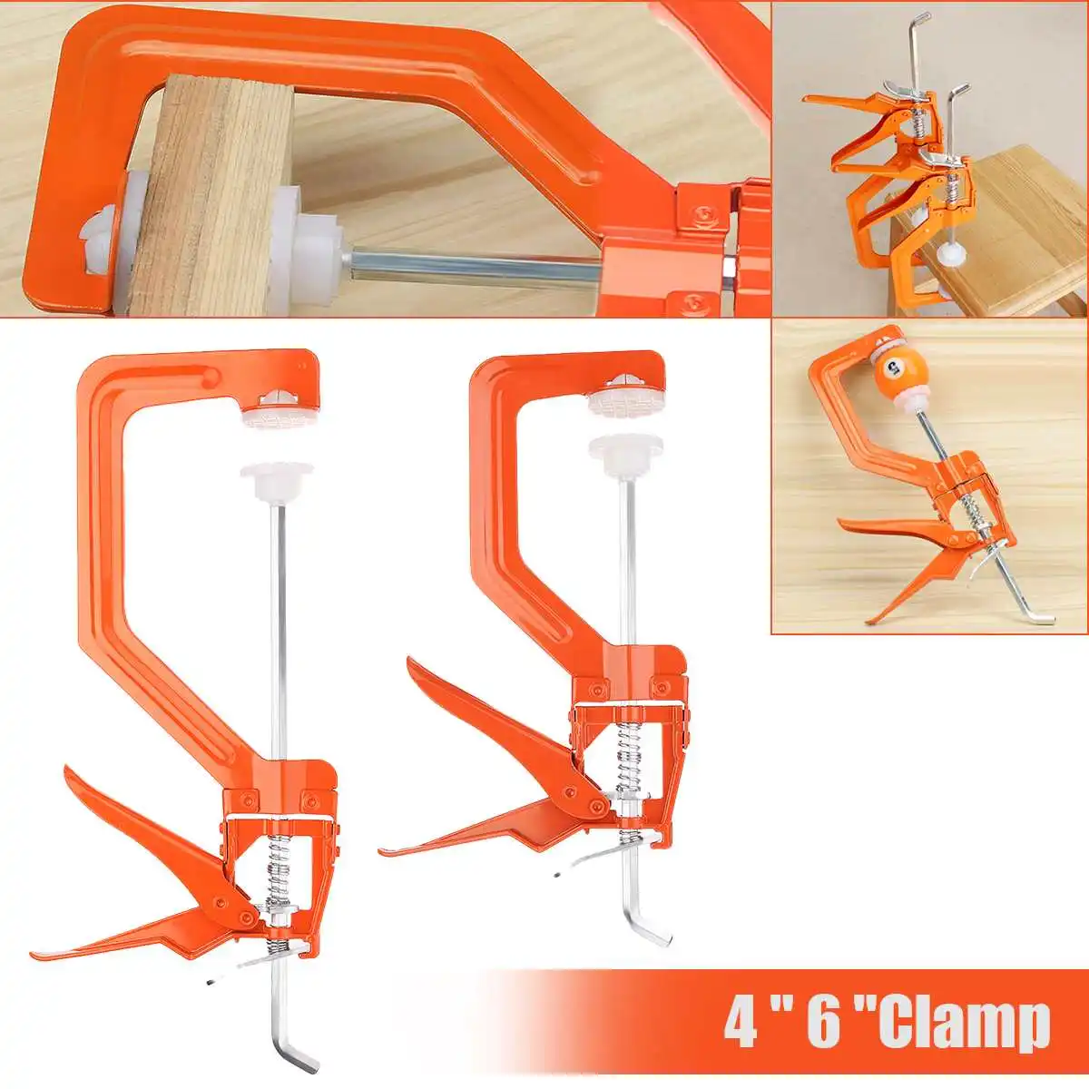 

1Pc 4/6'' Carpenter Adjustable Woodworking Clamp C-type Toggle Clamp Wood Fixture Hand Tool Clamping Device Fixed Clamp Clip