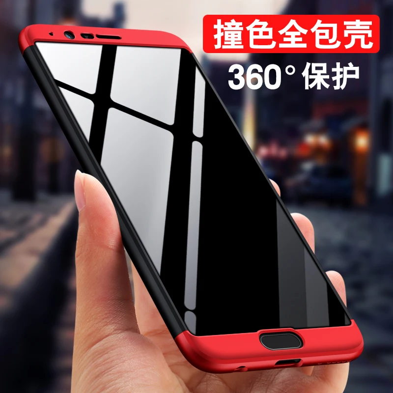For Huawei Honor V10 Case cover 360 Degree Full Protection Hard PC 3 in 1 Fundas Coque Matte Back Cover for phone bag |