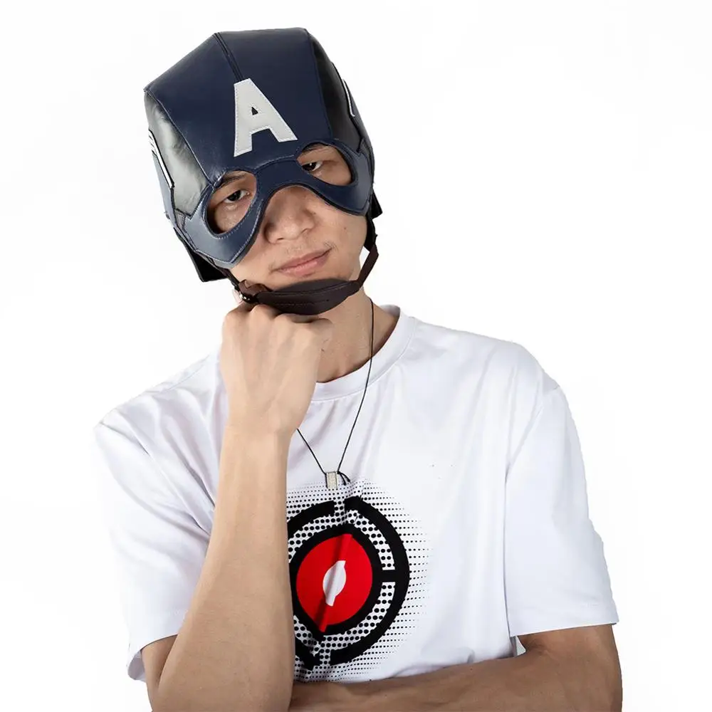 

Avengers Endgame cosplay Captain America Steve Rogers Mask Helmet Props Adult Halloween Carnival Costumes