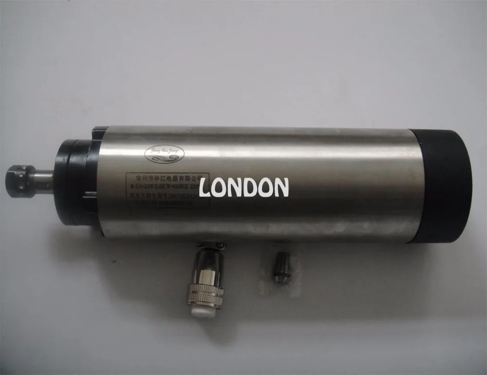 

ER11 diameter 65mm 220V 0.8KW air cooling spindle motor 4 bearing for cnc router