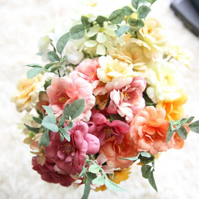 

Klonca Natural High-gradesilk Flower 34cm 1pc/lot Fake Flower Artificial Camellia Flower Wedding Party Home Decoration
