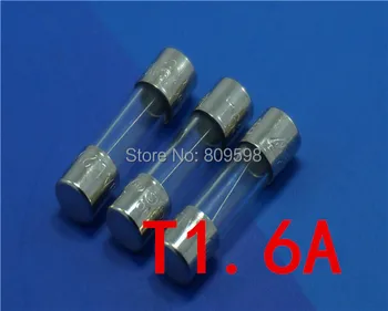 

(100 pcs/lot) T1.6A 250V 5 x 20mm Slow Blow Glass Tube Fuse,1.6 Amp.