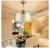 42inch copper shade ceiling fan lights LED Chinese style living room study bedroom fashion fan light ceiling stealth