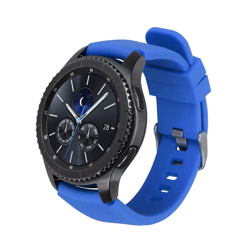 Силиконовый ремешок для часов samsung gear S3 Classic Frontier 22 мм силиконовый S 3 спортивный