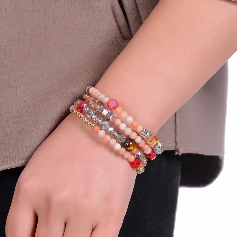 

HIYONG Fashion Bracelet Chakra Homme Bracelet Stone Luxury 7 Chakra Bracelets Natural Stone Multi-storey Bracelets for Women