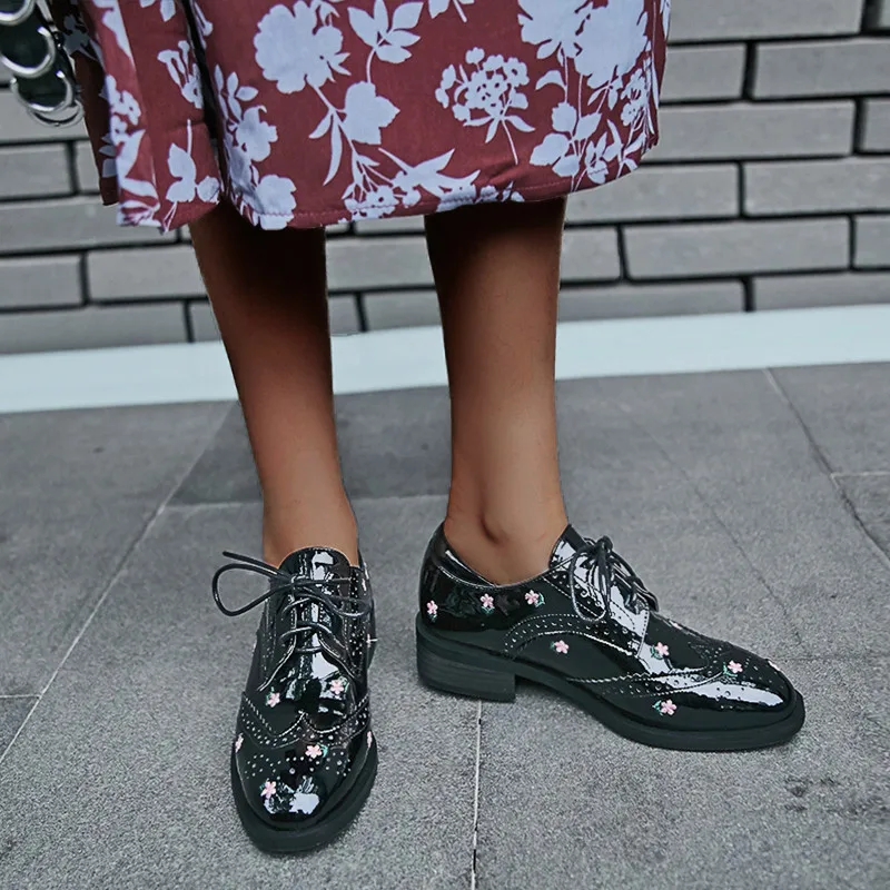 

Lapolaka Fashion Square Heels Hot Sale Lace Up Shoes Woman Pumps Square Heels Platform Office Pumps Woman Shoes