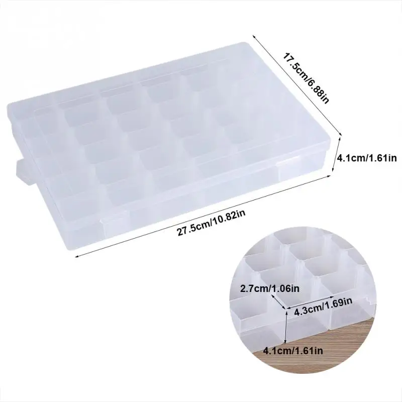 Transparent Bead Organizer Box with Removable Compartments PP 36 Grids  Anti-deformation Bead Storage Case for Jewelry - AliExpress