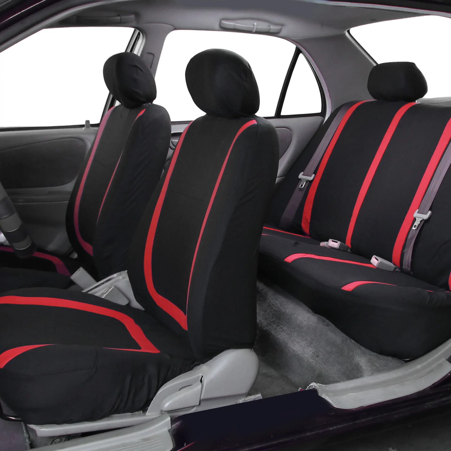 Полный набор чехлов для автомобильных сидений, чехлы для задних передних сидений, Защитные чехлы для большинства автомобильных сидений, аксессуары для салона автомобиля