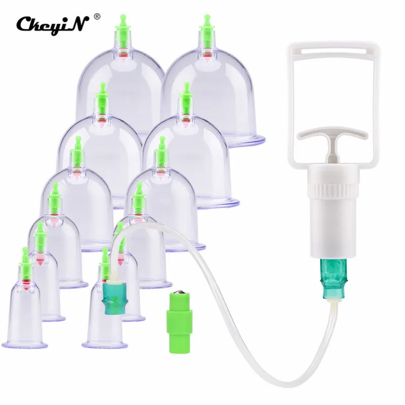

12PCS Vacuum Cupping Cup Portable Chinese Medical Health Care Tools Pain Relief Relaxation Suction Therapy Device Body Massager