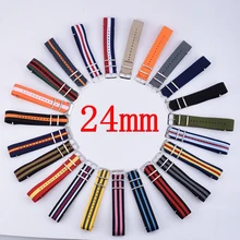 Strap For Hours 1PCS Nato Strap 24mm Nylon Watch Band Waterproof Watch Strap - 23 Colors In Stock