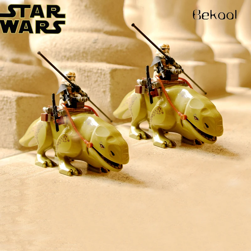 

2pcs/lot Star wars 2pcs Dewback + 2pcs Sandtroopers 75052 Mos Eisley Cantina Compatible building block toys