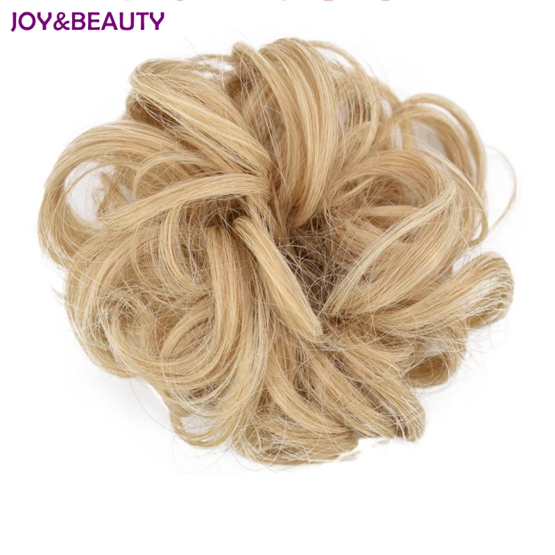 Радость и красота синтетический скручивающий парик Puff бутон эластичный Hairbands волос высокое Температура волокно 14 видов цветов Бесплатная