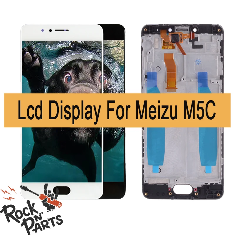 

1920*1080 For Meizu M5C LCD Display Screen Touch Digitzer Display Screen Full Assembly with Frame For M710H M710Q
