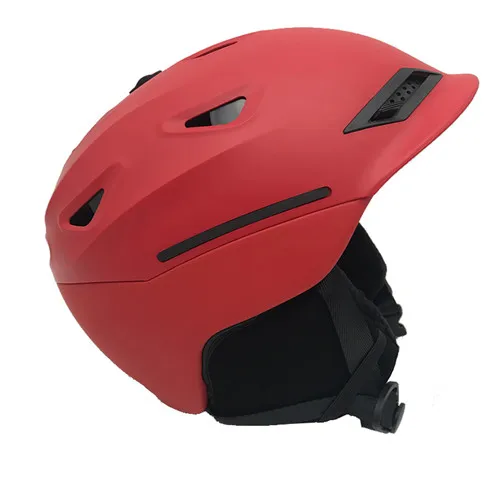 EPS+ ABS, лыжные шлемы, покрытие, мотоциклетные лыжные шлемы и шляпы для взрослых мужчин и женщин, Лыжный спорт, снежные виды спорта, катание на коньках, защитные шлемы - Цвет: Красный