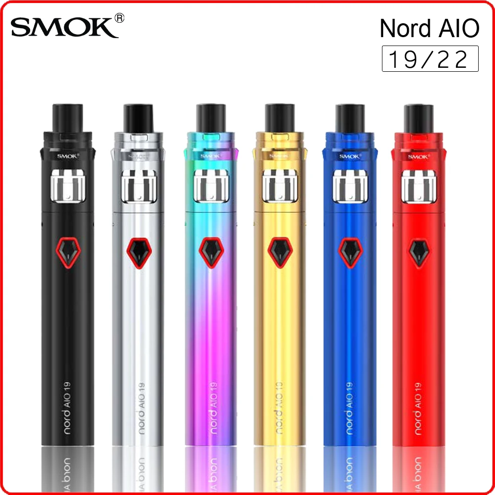 Новинка! Оригинальный набор SMOK Nord AIO 19/22 электронная сигарета Стик вейп батарея 2000