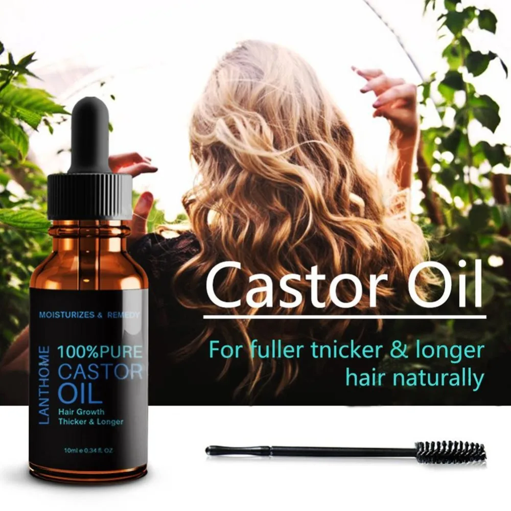 Черное касторовое масло для натурального эфирное масло для роста волос касторовое органическое масло для роста ресниц для увеличения бровей Сыворотка для подтяжки ресниц Уход за волосами