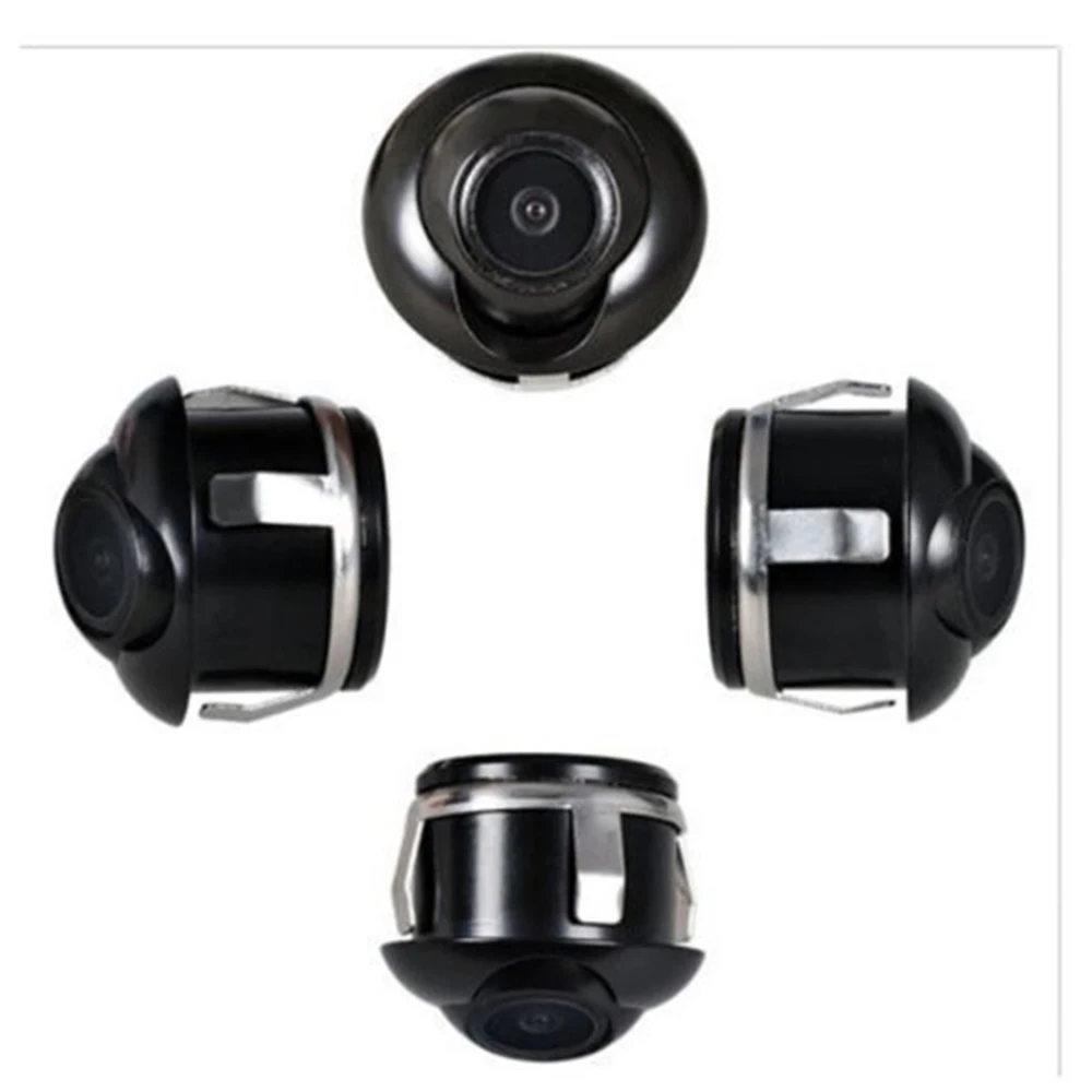 360 CCD Car parking Camera Reverse Backup 2 Video Input TFT car monitor Connect 4 Parking Sensor 4.3 inch
