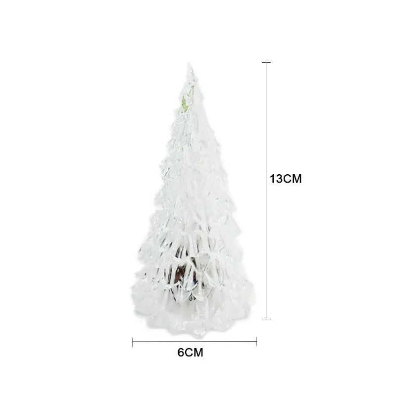 Romantic LED Christmas Tree Night Light Battery Operate Desktop Decor Merry Christmas Tree for Kid Bedroom Xmas Gift - Цвет: A