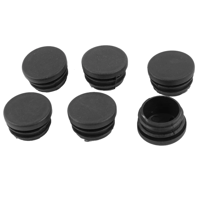 البلاستيك جولة قبعات تقطيع نهاية أنبوب الأنابيب إدراج 32 مللي متر ضياء 6 قطعة أسود البلاستيك جولة قبعات تقطيع نهاية أنبوب الأنابيب إدراج 32 مللي متر ضياء 6 قطعة أسود