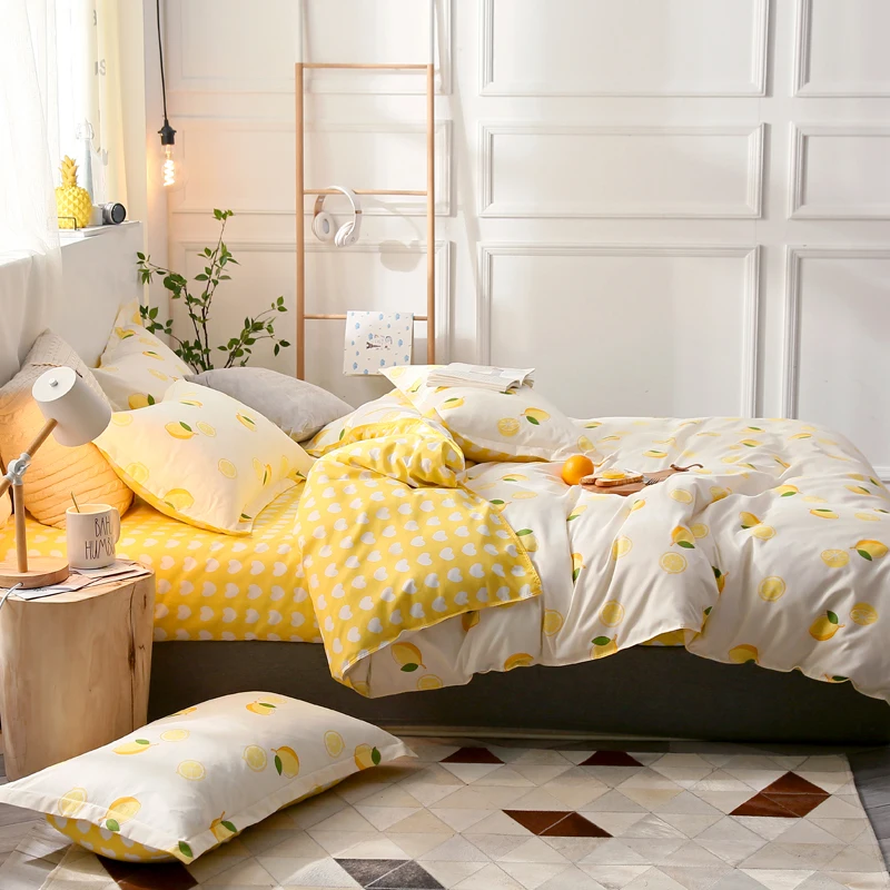 أفضل. WENSD الليمون لحاف لحاف غطاء الأصفر الأبيض طقم ملاءة سرير لغرفة النوم حاف الغطاء شقة السرير غطاء السرير + المخدة الفراش الملك أفضل. WENSD الليمون لحاف لحاف غطاء الأصفر الأبيض طقم ملاءة سرير لغرفة النوم حاف الغطاء شقة السرير غطاء السرير + المخدة الفراش الملك