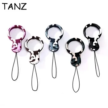 Universal Mini Silicone Soft Camouflage Mobile Phone Straps Ring Pendant Cellphone Accessories for iPhone for Samsung