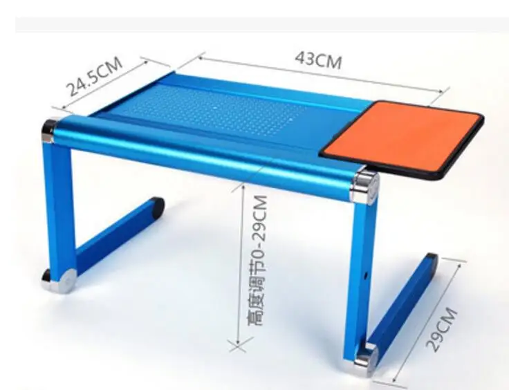 SUFEILE, модный стол для ноутбука, регулируемая на 360 градусов, складной стол для ноутбука, ноутбука, ПК, синяя подставка, портативный поднос для кровати D5 - Цвет: blue