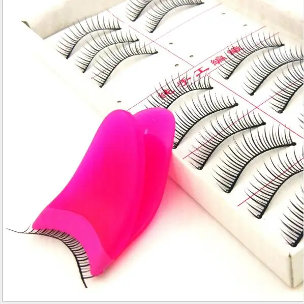

2pcs High Quality Arc-shaped False Eyelash Applicator Eyelash Clip Mascara Curler Fake Eye Lash Tweezer Make Up Tool