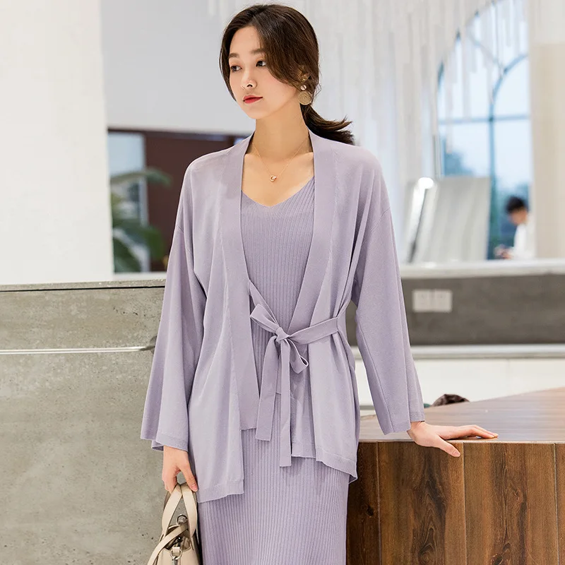 Knitted Cardigan Loose Long Sleeve Kimono Jacket 2019 New Women Sweater Female Cardigans Coats Outerwear Air Conditioning Shirts Knitted Cardigan Loose Long Sleeve Kimono Jacket 2019 New Women Sweater Female Cardigans Coats Outerwear Air Conditioning Shirts