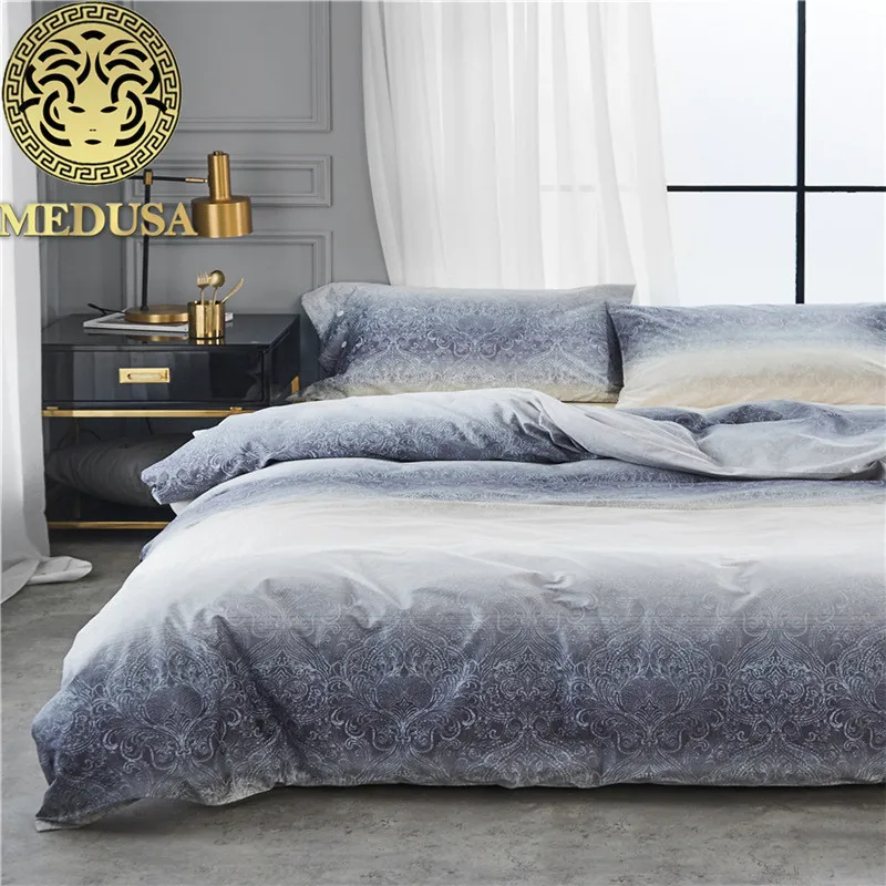 

Medusa Egyptian cotton vintage paisley bedding set king queen size duvet cover bed sheet pillow cases 4pcs bed linen set