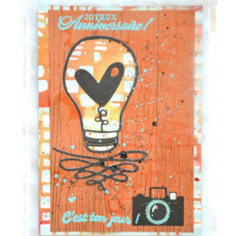 

Naifumodo Dies Cutting Light Bulb Eureka Metal Cutting Die for Scrapbooking Album Card Paper Crafts Diecut Embossing Template