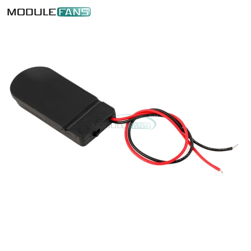 

5Pcs Case Box Battery Holder CR2032 Button Coin Cell 6V Lead ON/OFF Switch New
