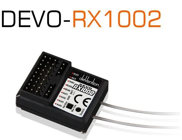 Walkera Devo RX1002 черный цвет 2 4G 10ch приемник совместим с DEVO 6 7 8 10 12 передатчик|Детали и