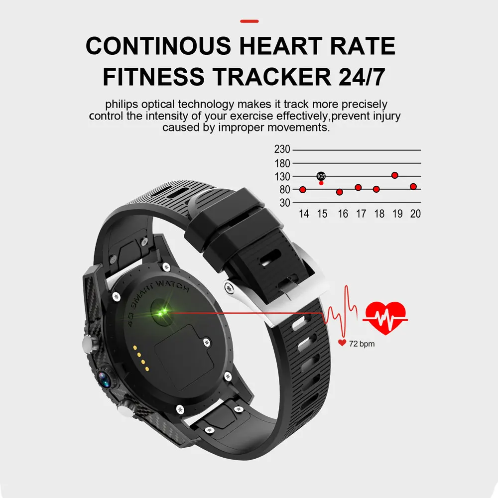 696 4G LTE Round Smart Watch i7 Android 7.0 Support Wifi Hotspot Bluetooth Smart clock pk apple watch PK kw88