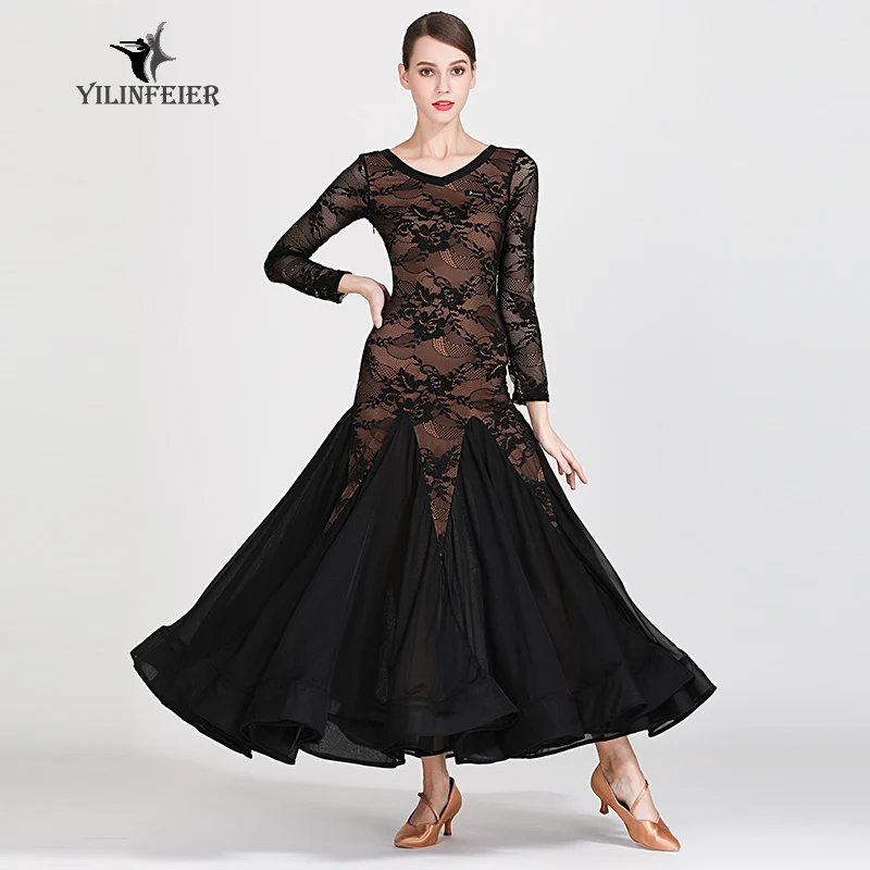 New ballroom dance competition dress dance ballroom waltz dresses standard dress women 1872