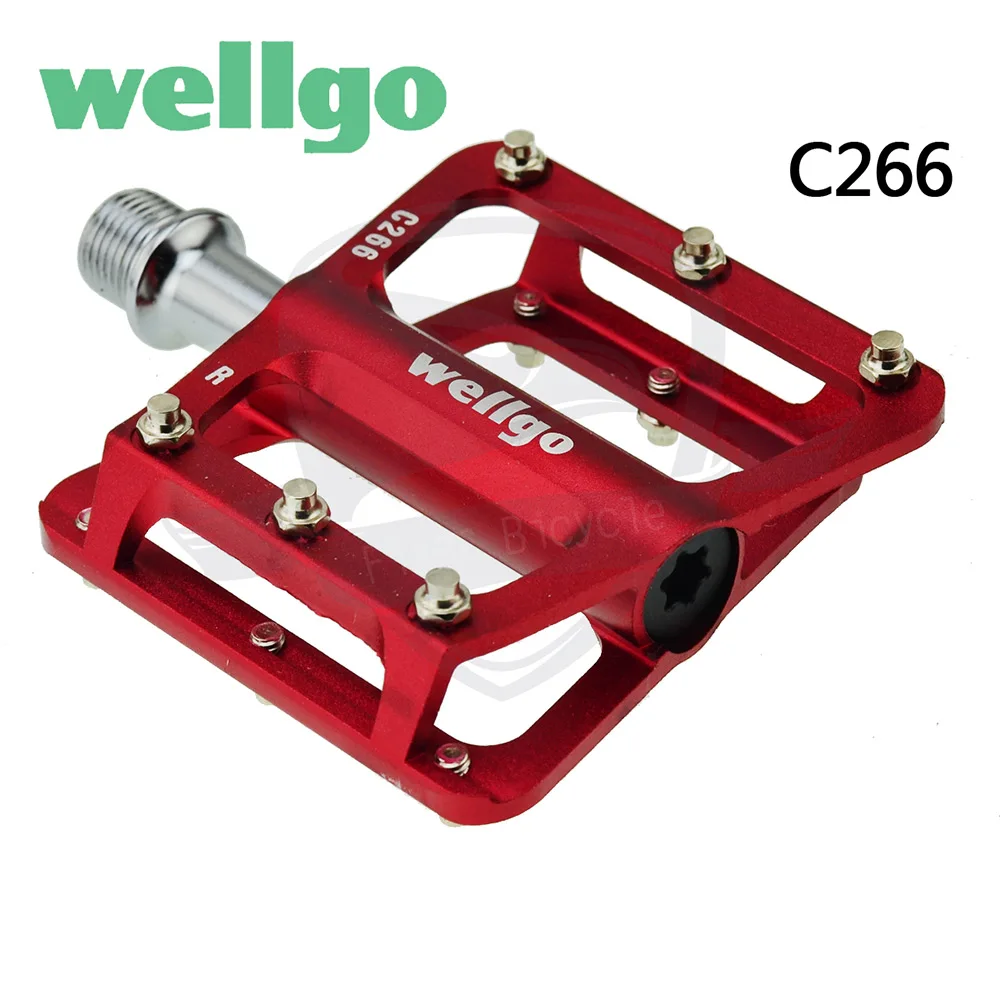 Wellgo C266 MTB/велосипед педаль легкий ЧПУ подшипник тело алюминиевого сплава поверхности захватывающий дизайн увеличение захвата силой
