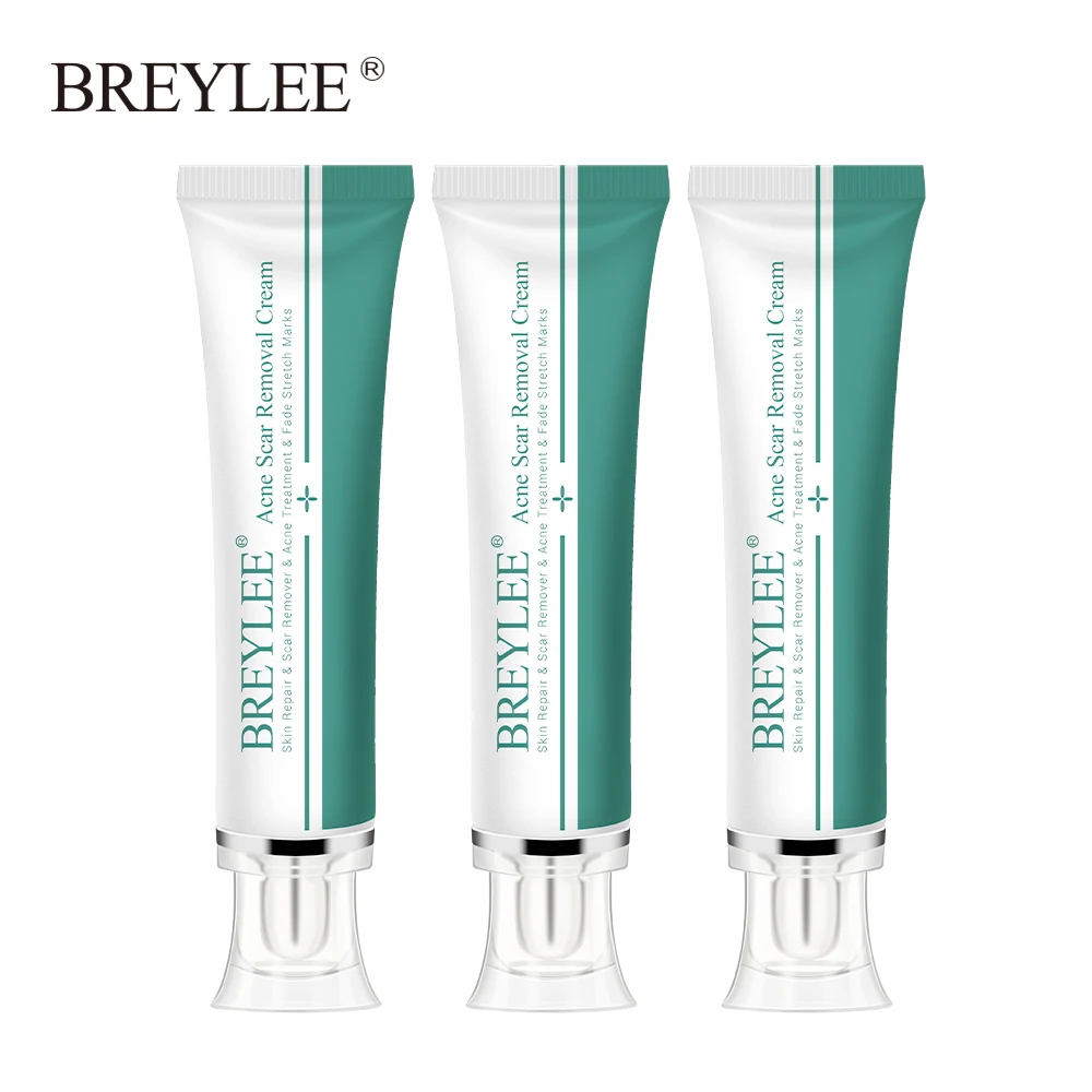 

BREYLEE 3PCS Acne Scar Removal Cream Face Cream Skin Repair Skin Care Scar Acne Treatment Remove Stretch Marks Whitening Cream