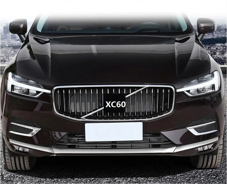 Для Volvo xc60 2018-2019 модель изменение тела передних противотуманных фар декоративная рамка яркие полосы abs внутренние формовки аксессуары