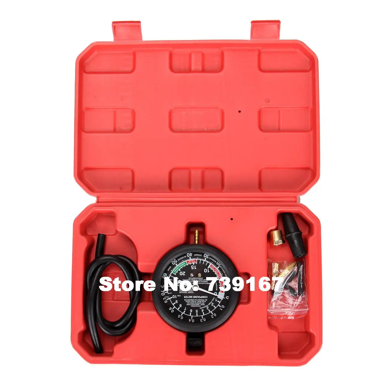 Auto Fuel Pump Vacuum Gauge Pressure Leak Diagnostic Tool Car