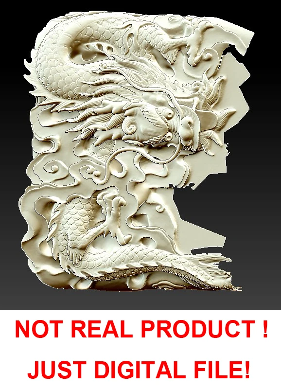 3D модель STL CNC рельефная скульптура Дракон компьютерная резьба|3d model stl|model stlstl cnc |