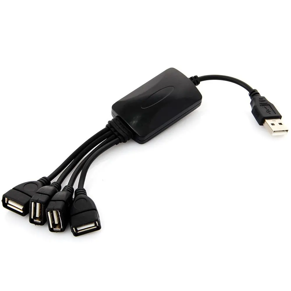 4 Port Usb 2.0 Mini Cable Hub Spliter Adapter For Pc Laptop Notebookin USB Hubs from Computer