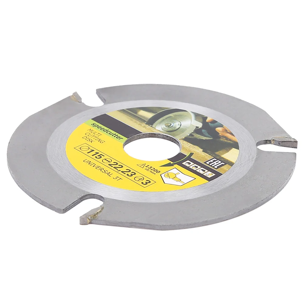 High Carbon Steel 115*22mm Universal 3 Teeth Circular Saw Blade Grinder Chainsaw Disc for Cutting W