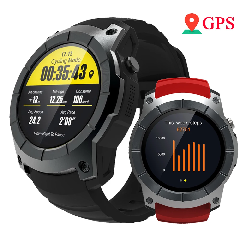 RUIJIE GPS Smart Watch S958 Pedometer Fitness Tracker Heart Rate Monitor Smartwatch Sports Waterproof Watch Support SIM TF Card