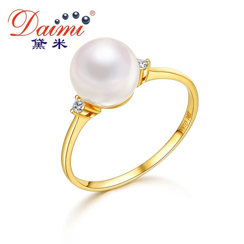 K Gold Rubies And Pearl Ring K Gold Rubies And Pearl Ring