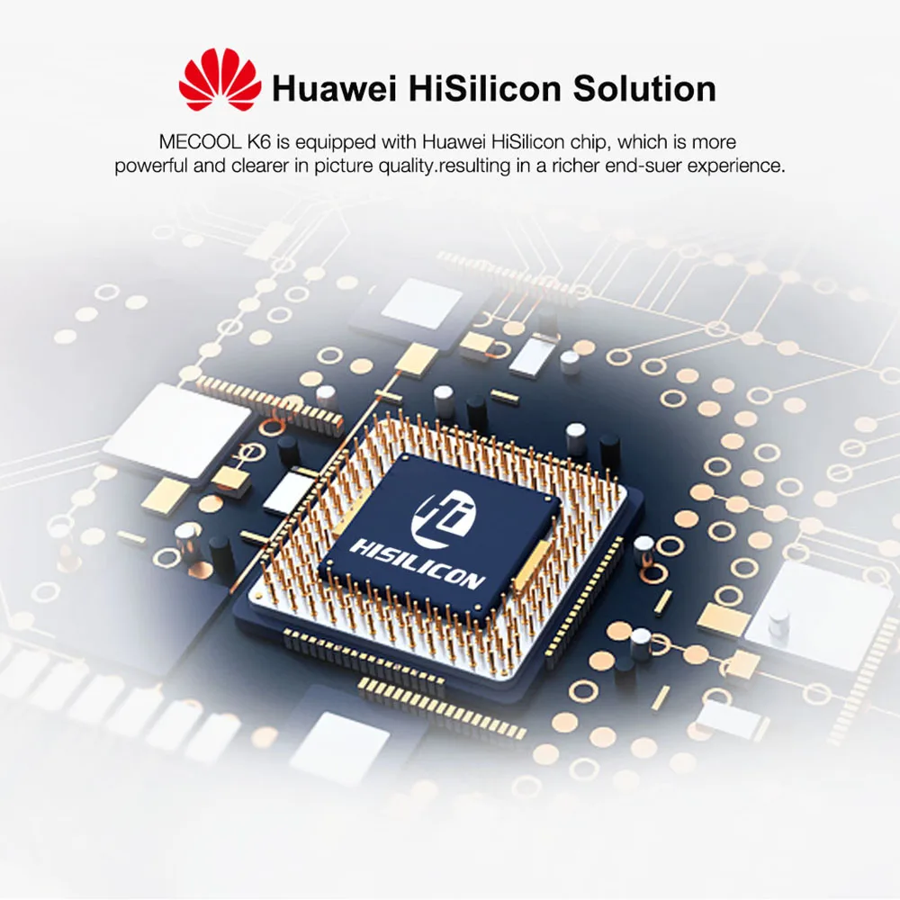 Mecool K6 DVB-S2 DVB-T2 Android TV Box Hisilicon Hi3798M 2GB RAM 16GB ROM 64bit 2.4/5GHz Dual Wifi BT4.1 4K Ultra HD MECOOL KM3